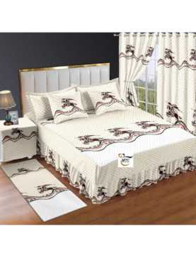 10-Piece Sheet and Curtain Set