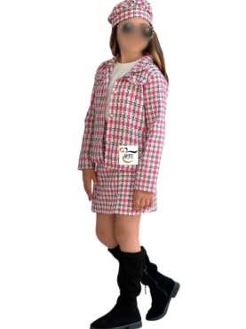 Girls' Suit Set with Hat